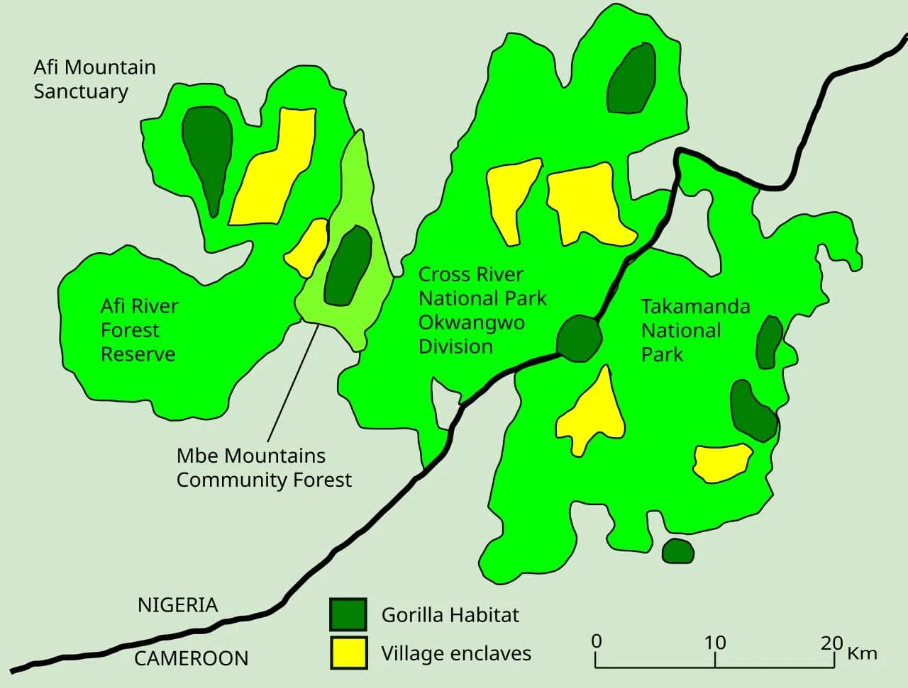Map- Cross River National Park