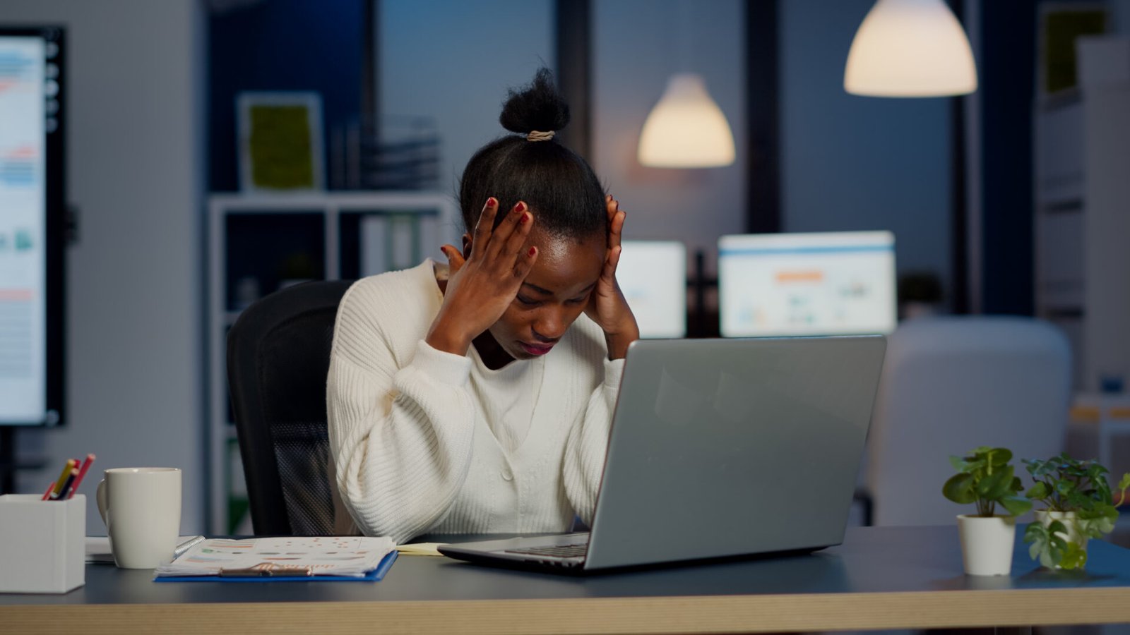 Stressed Business Woman